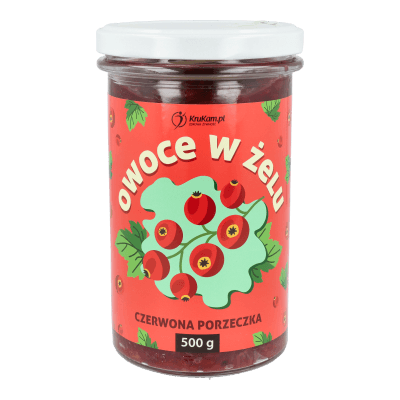 Frużelina Owoce w żelu Czerwona porzeczka 500g 