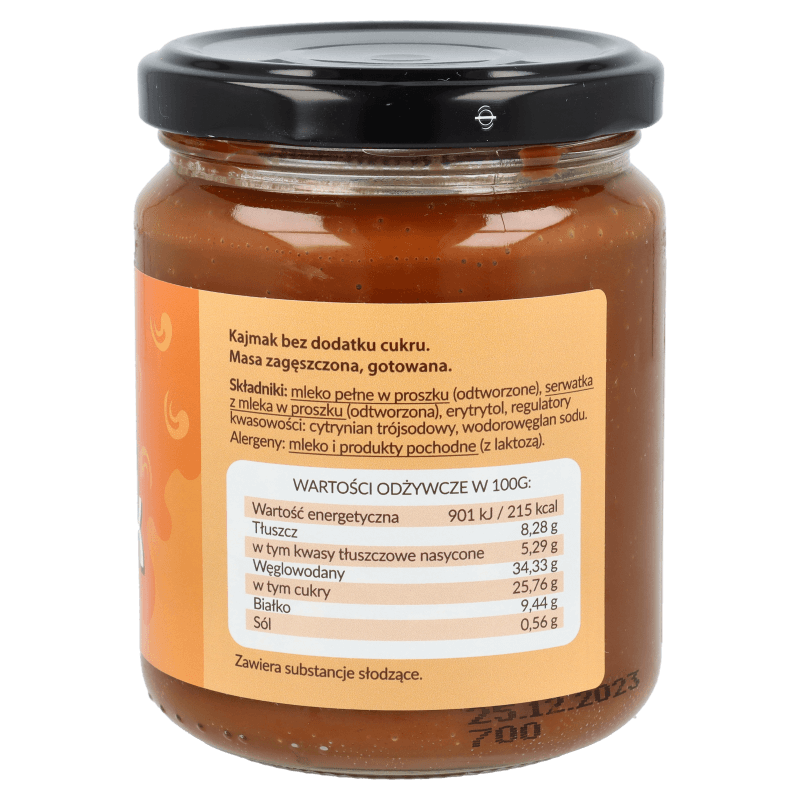 Kajmak bez dodatku cukru 260g