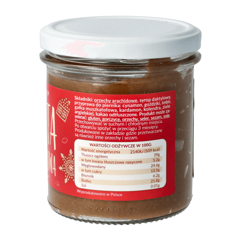 Pasta orzechowa piernikowa 300g