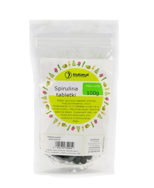 Spirulina tabletki 100g