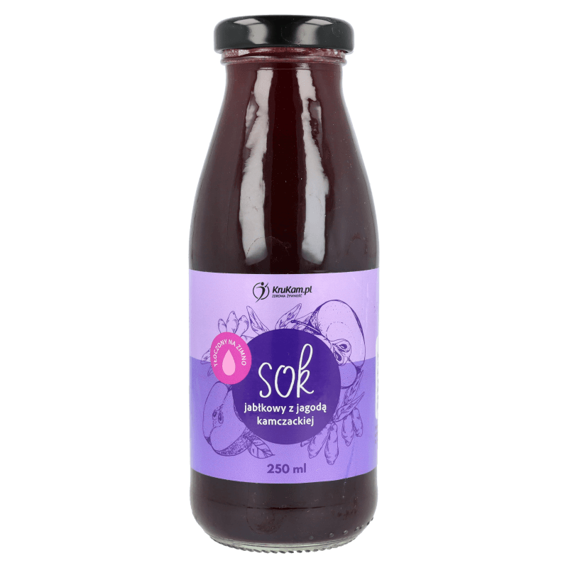 Sok jabłkowy z jagodą kamczacką 250ml