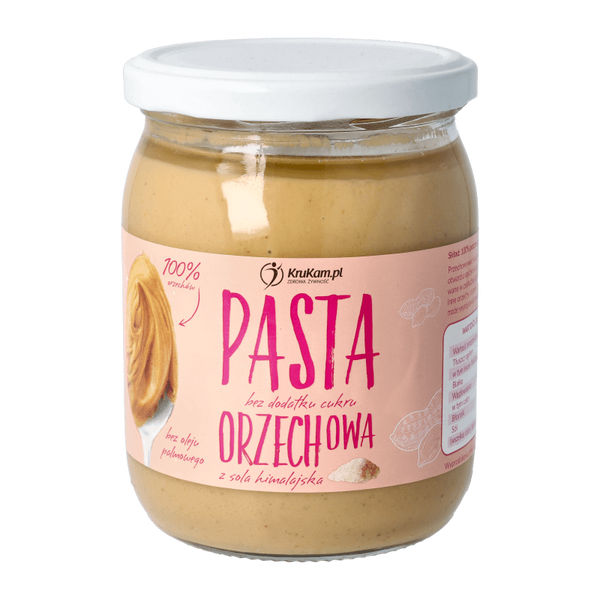 Pasta Orzechowa 100% z Solą Himalajską 500g