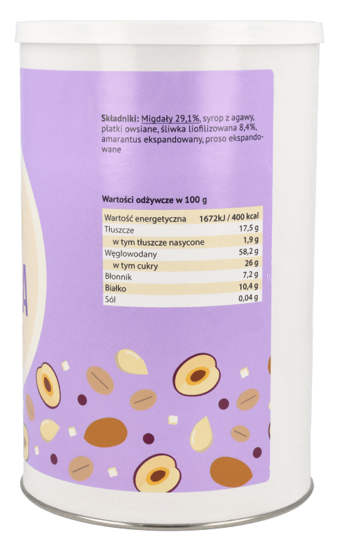 Granola migdał-śliwka 180g