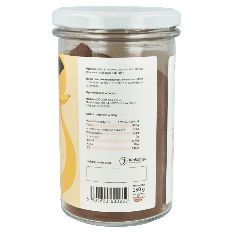 Kawa rozpuszczalna Bananowa z czekoladą 130g