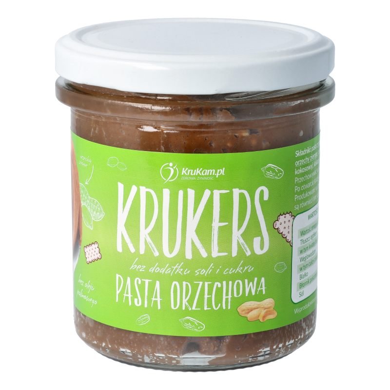 Krukers chrupiąca pasta orzechowa 300g