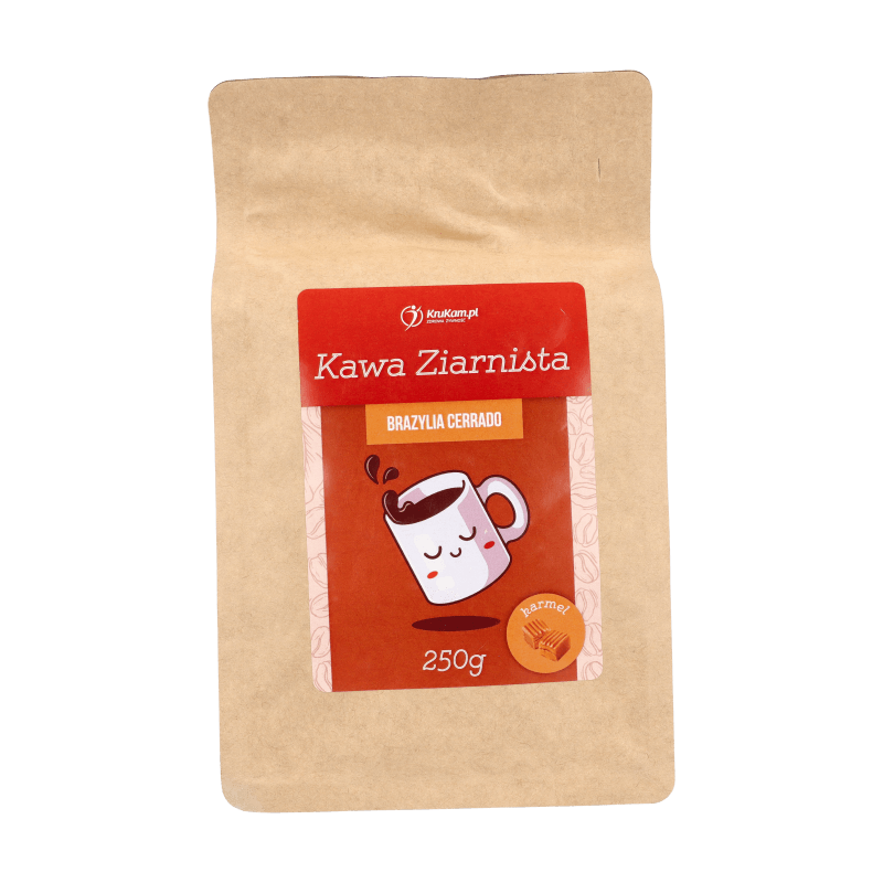 Kawa ziarnista Brazylia Cerrado karmelowa 250g