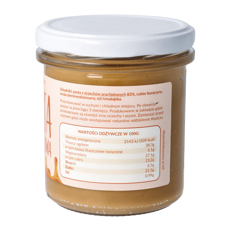 Pasta orzechowa ze słonym karmelem 300g