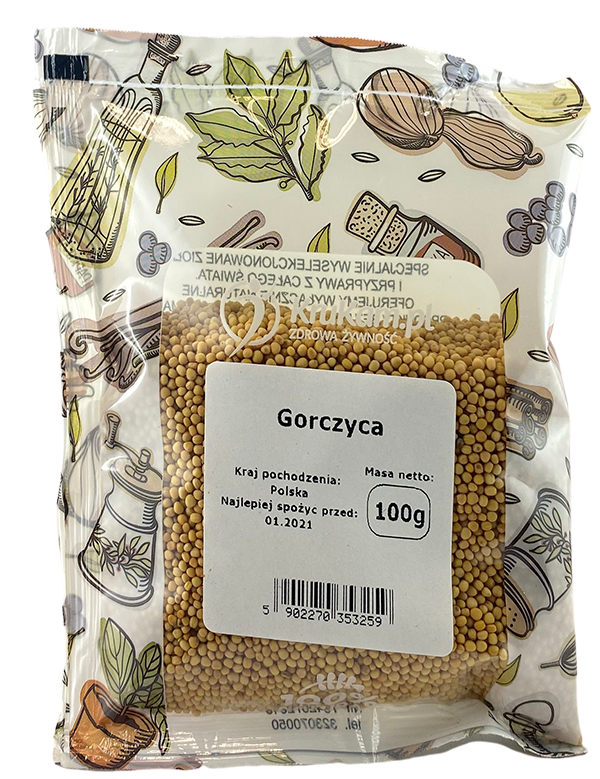 Gorczyca biała ziarno 100g