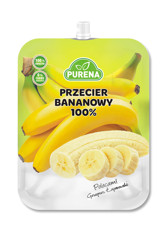 Przecier (mus) owocowy 100% bananowy 350g Purena