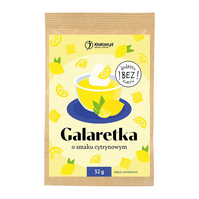 Galaretka cytrynowa 32g bez dodatku cukru