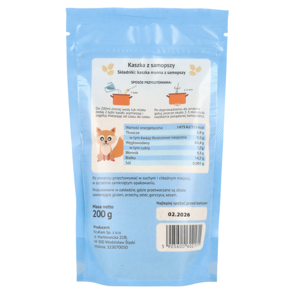 Kaszka manna z samopszy 200g