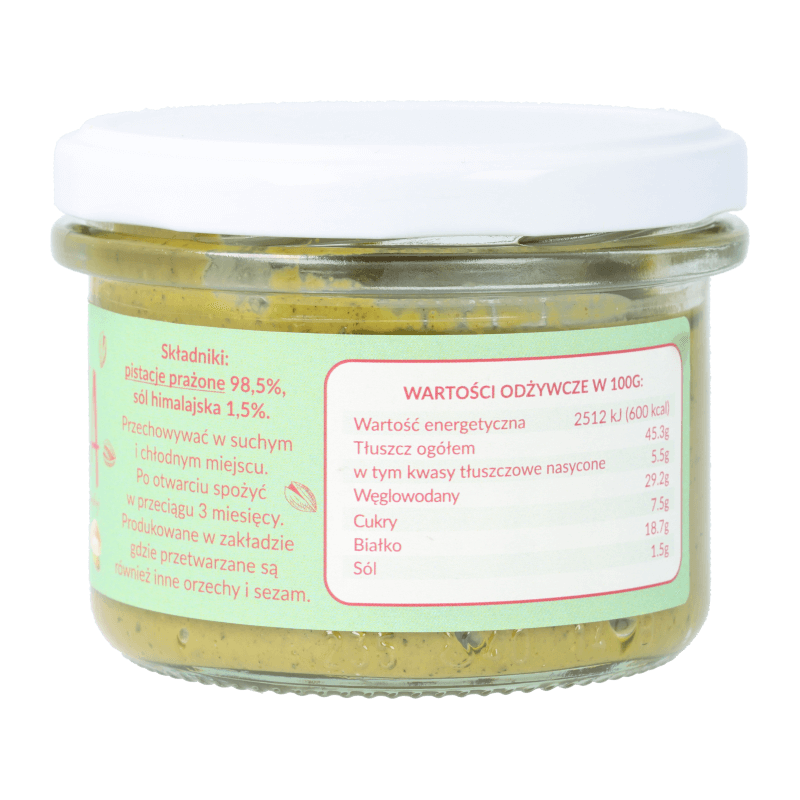 Pasta z pistacji z solą himalajską 150g