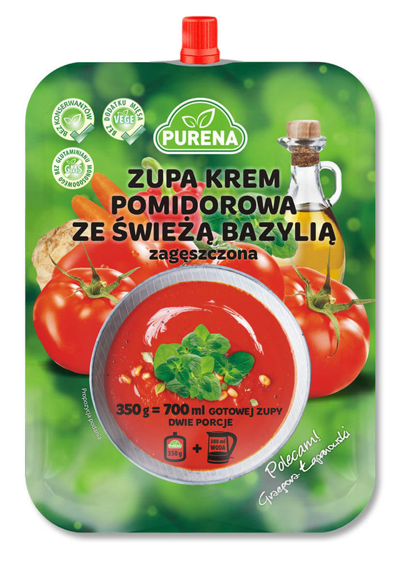 Zupa krem pomidorowa zagęszczona 350g = 2 porcje Purena