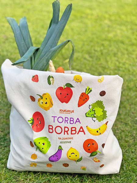 Torba bawełniana "Torba Borba" duża z długimi uszami