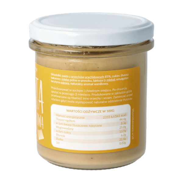 Pasta orzechowa z białą czekoladą 300g