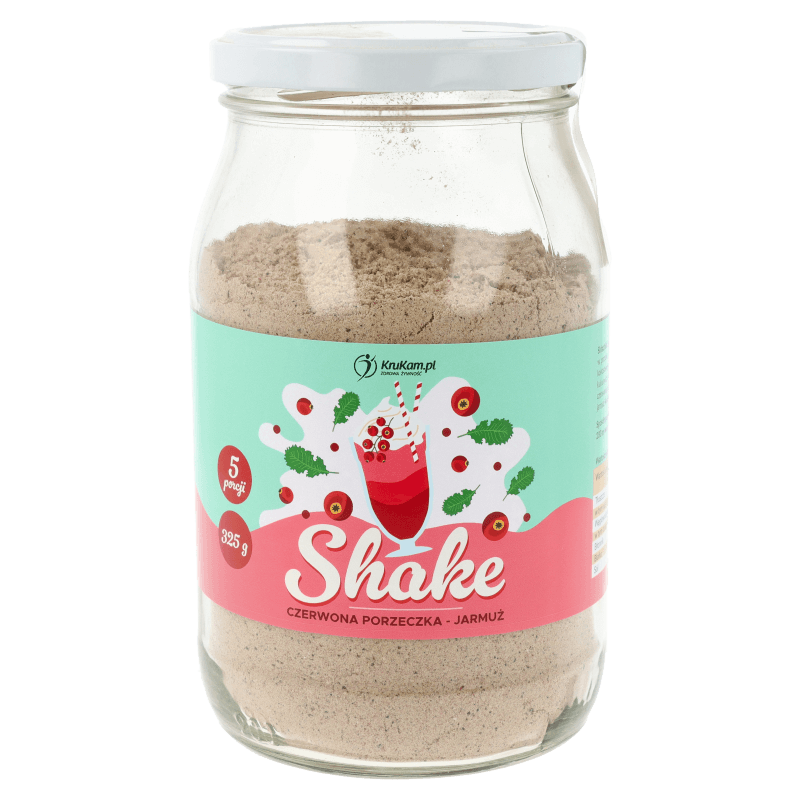 Mieszanka na shake czerwona porzeczka jarmuż 325g (5 porcji)