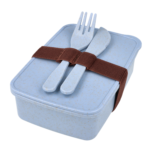 LunchBox ze sztućcami Niebieski 16 x 11 x 5cm