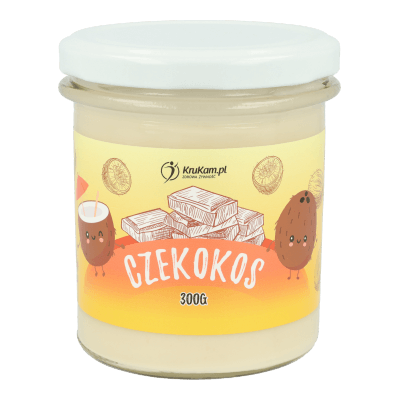 Czekokos Pasta kokosowa z białą czekoladą 300g