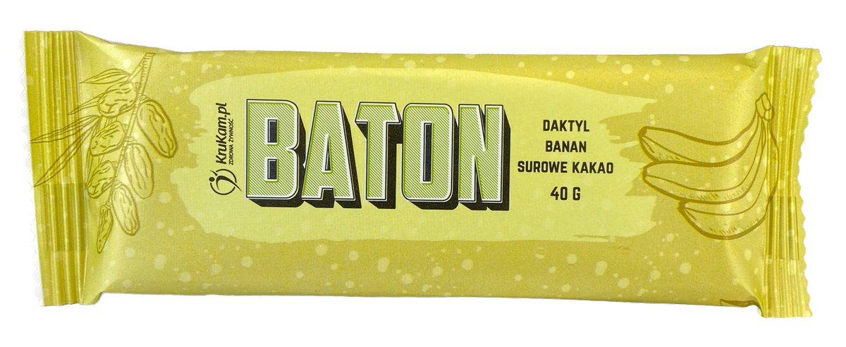 Baton Daktylowy z bananem i surowym kakao 40g