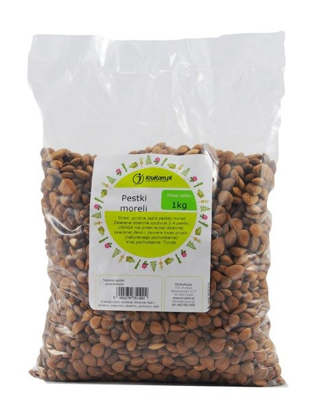 Pestki Moreli (jądra) Gorzkie 1kg