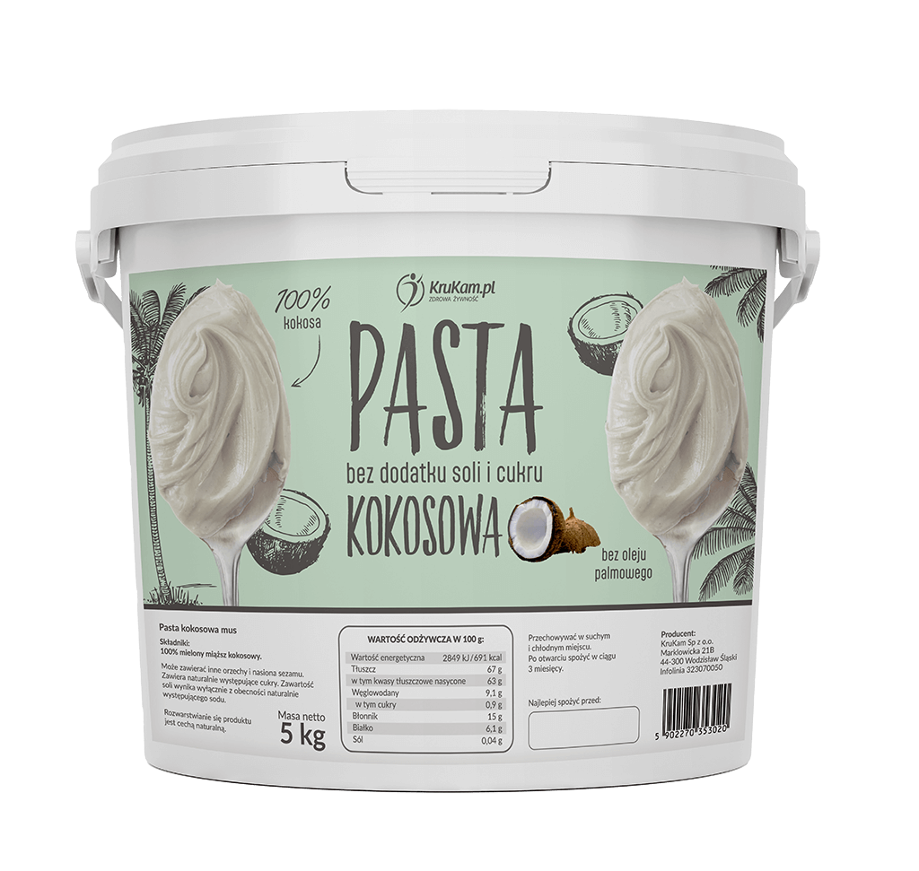 Pasta kokosowa Mus wiadro 5kg