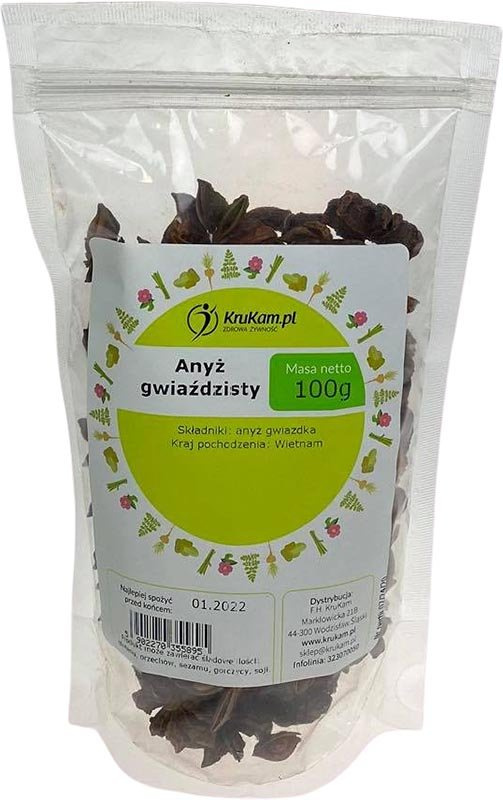 Anyż gwiaździsty - gwiazki 100g