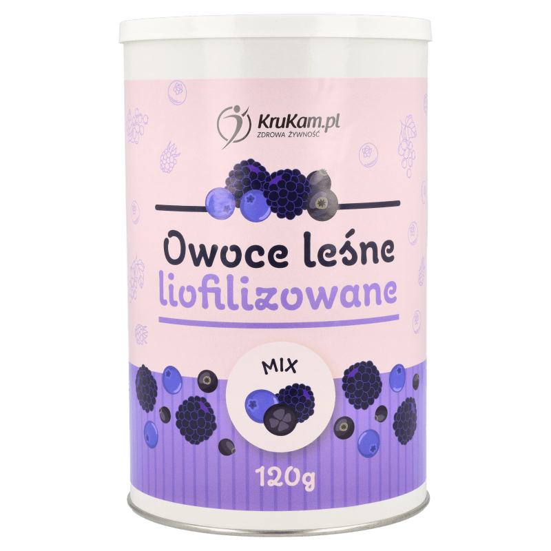 Owoce leśne liofilizowane MIX 120g