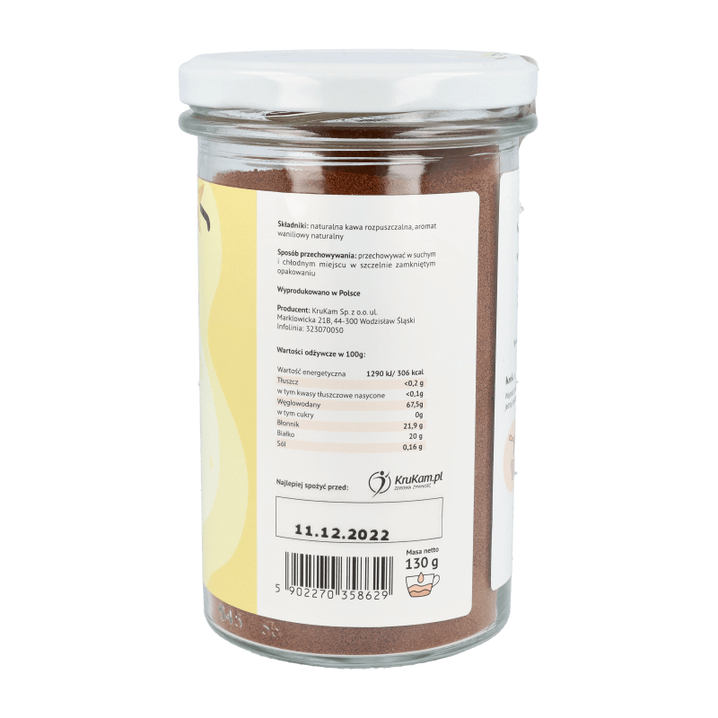 Kawa rozpuszczalna Waniliowa 130g