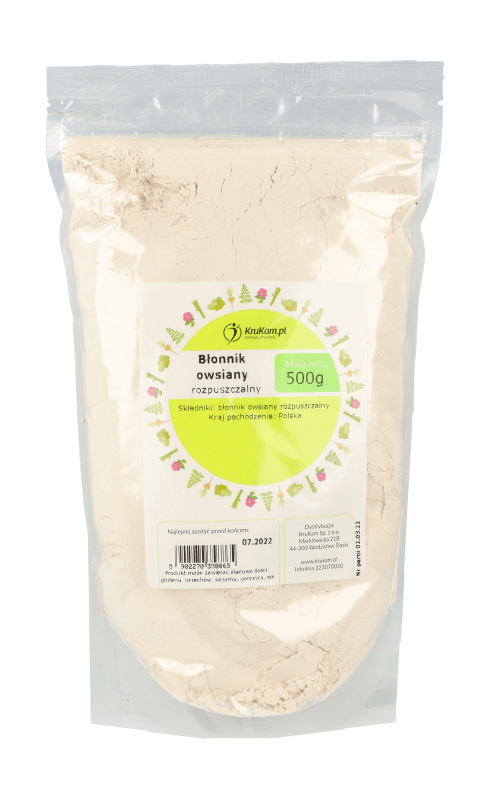 -30%Błonnik owsiany rozpuszczalny 500g (Data:06.2025)