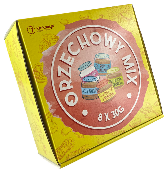 Zestaw Past Orzechowy MIX 100% 8 x 30 g