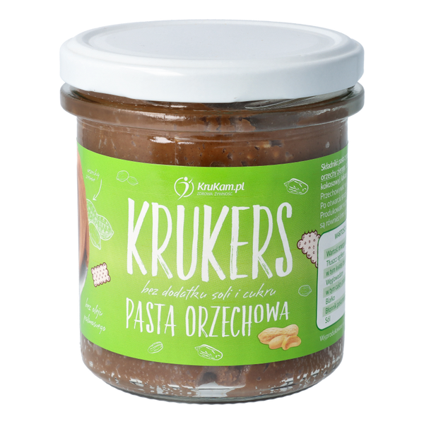 Krukers chrupiąca pasta orzechowa 300g