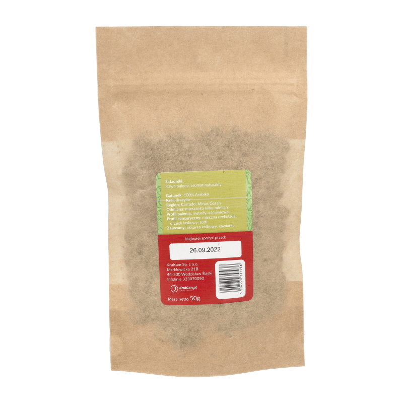 Kawa ziarnista Brazylia Cerrado laskowa 50g