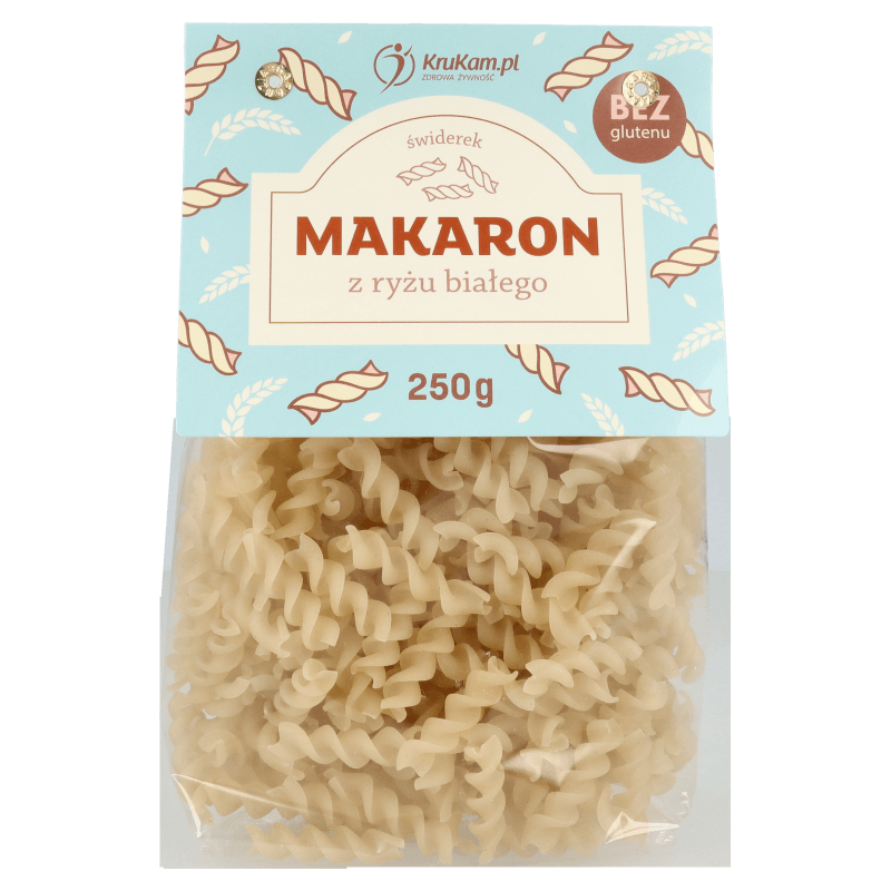 Makaron z ryżu białego (bezglutenowy) świderki 250g