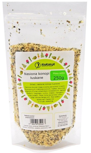 Nasiona konopi łuskane 250g