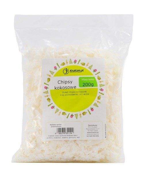 Chipsy kokosowe prażone KOKOS 200g 