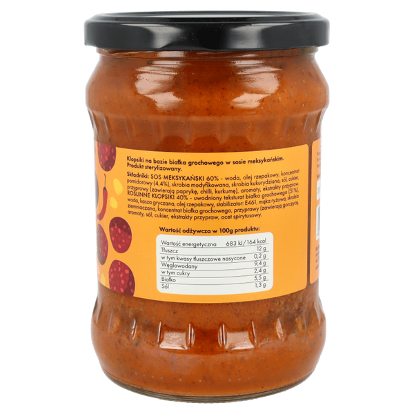 Roślinne klopsiki w sosie meksykańskim 500g