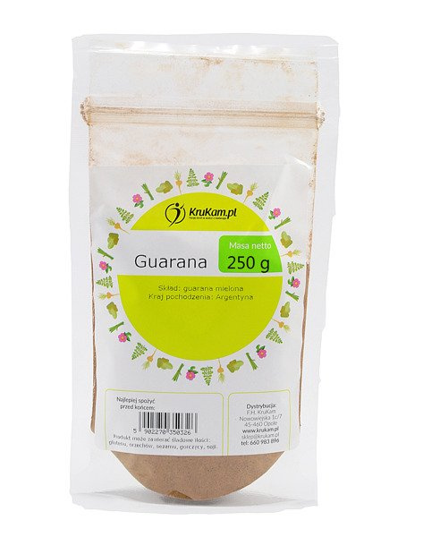  Guarana proszek 250g drobno mielona