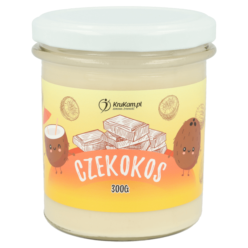 Czekokos Pasta kokosowa z białą czekoladą 300g