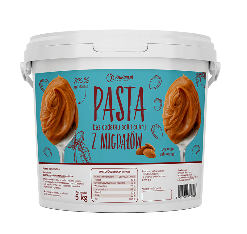 Pasta migdałowa wiadro 5kg