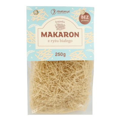 Makaron z ryżu białego (bezglutenowy) krajanka 250g