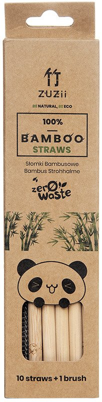 Słomki bambusowe Skin-off zero waste 10+1