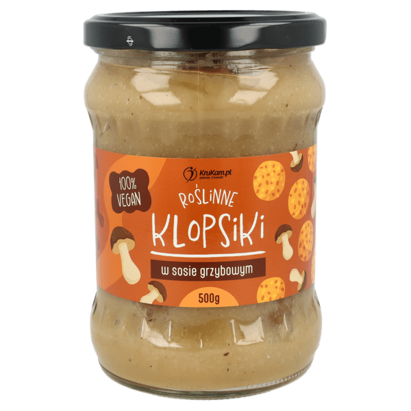 Roślinne klopsiki w sosie grzybowym 500g