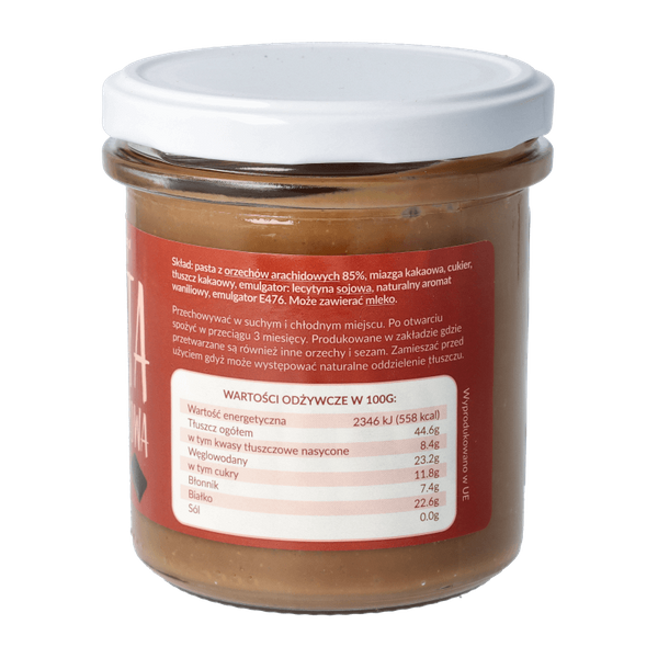 Pasta orzechowa z czekoladą deserową 300g