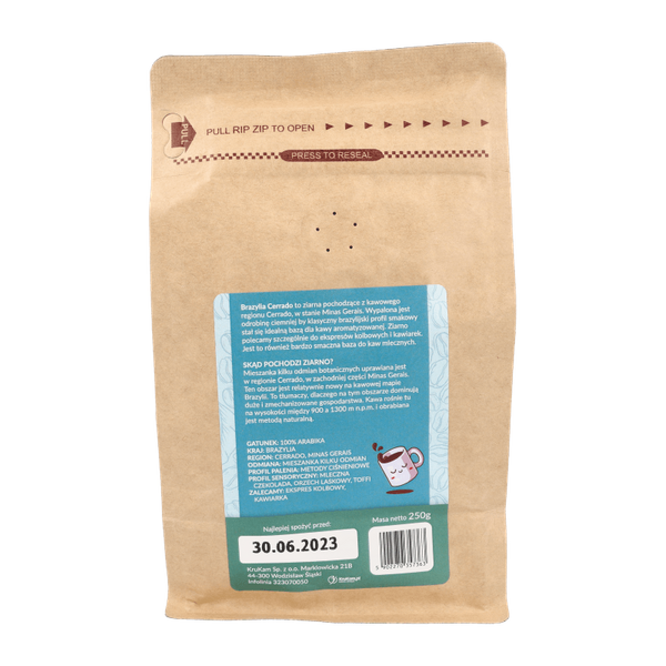 Kawa mielona Brazylia Cerrado kokosowa 250g