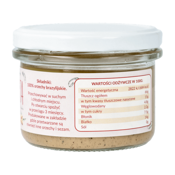 Pasta z orzechów brazylijskich 150g