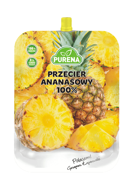 Przecier (mus) owocowy 100% z ananasa 250g Purena