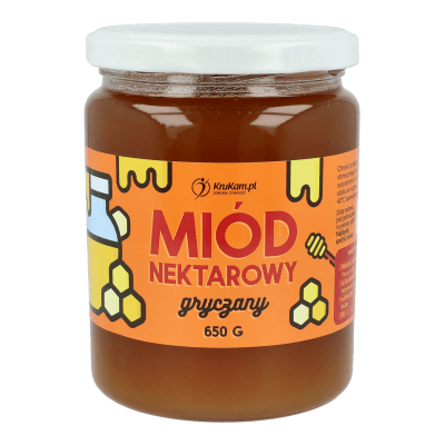 Miód nektarowy gryczany 650g