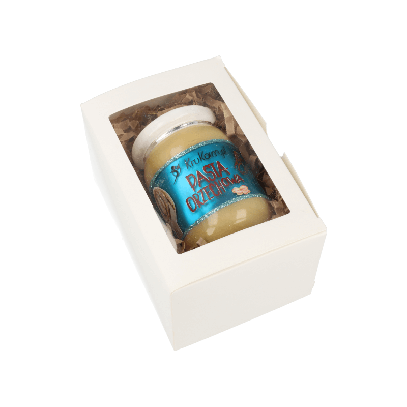 Bombka choinkowa szklana Pasta orzechowa KruKam - ręcznie malowana