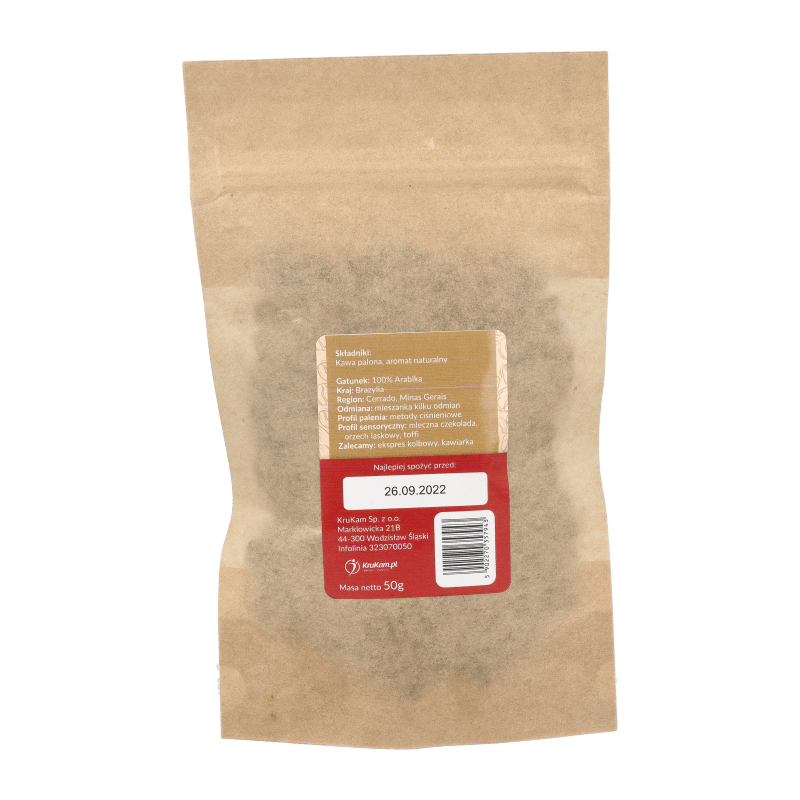Kawa ziarnista Brazylia Cerrado orzechowa 50g