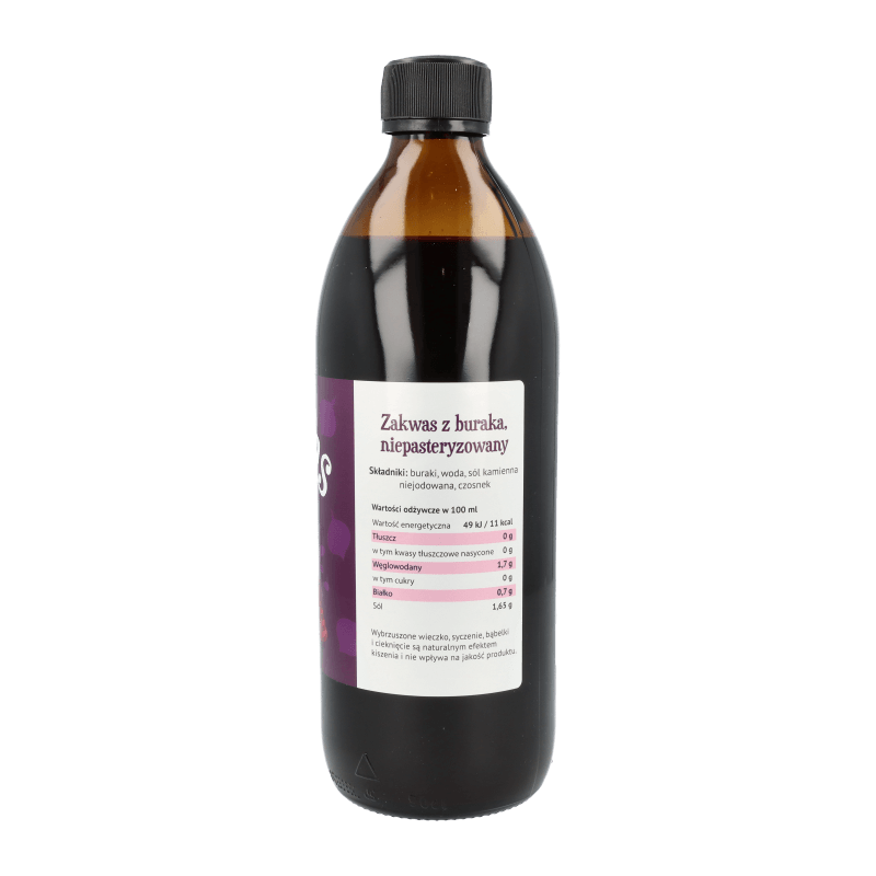 Zakwas z buraków niepasteryzowany 500ml